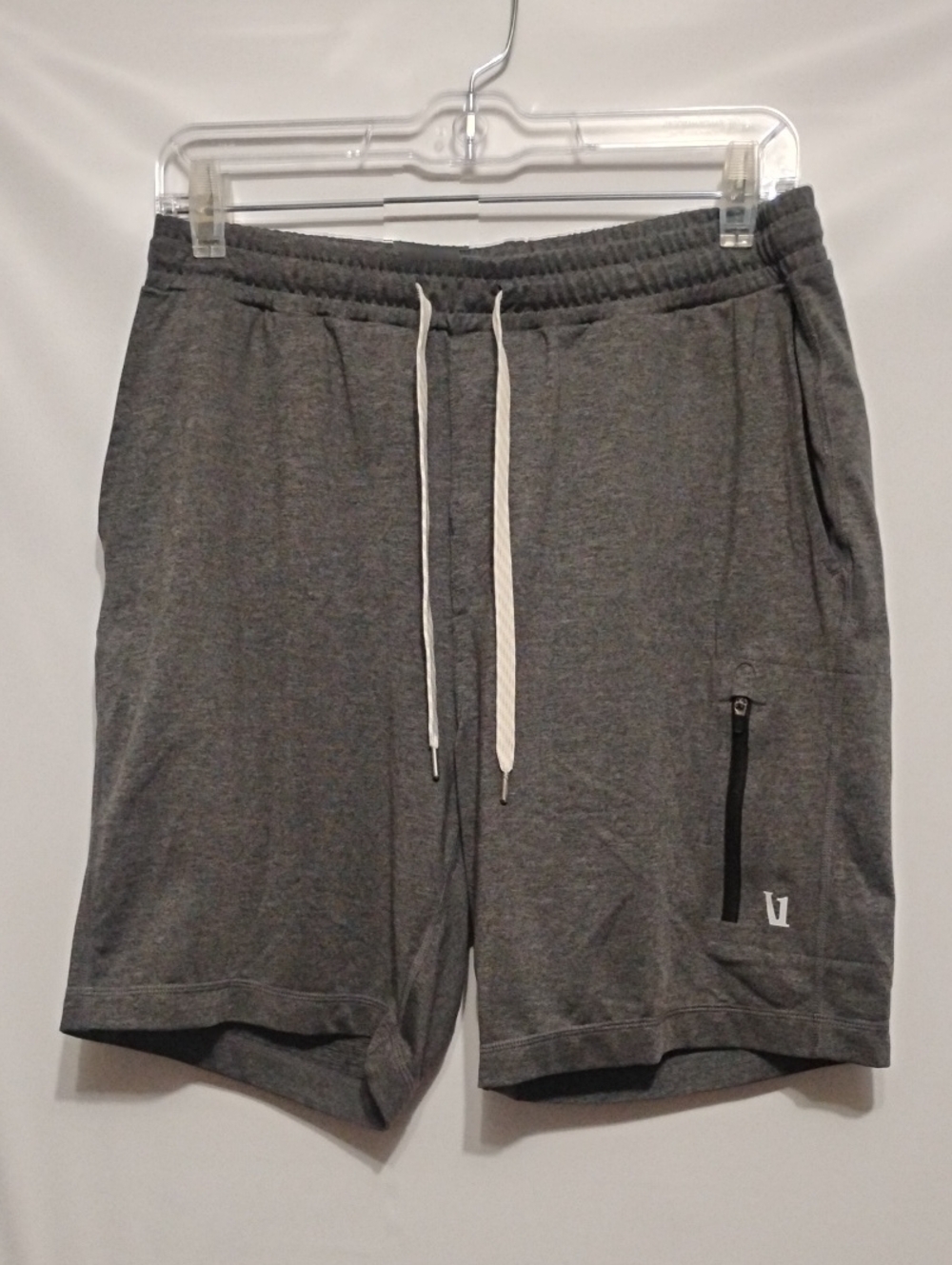 Vuori Sunday Gray Performance Drawstring Athletic Shorts